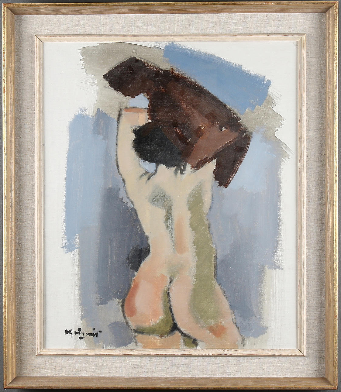 IVAR HJÄRTQVIST. Nakenstudie, olja på duk, signerad.