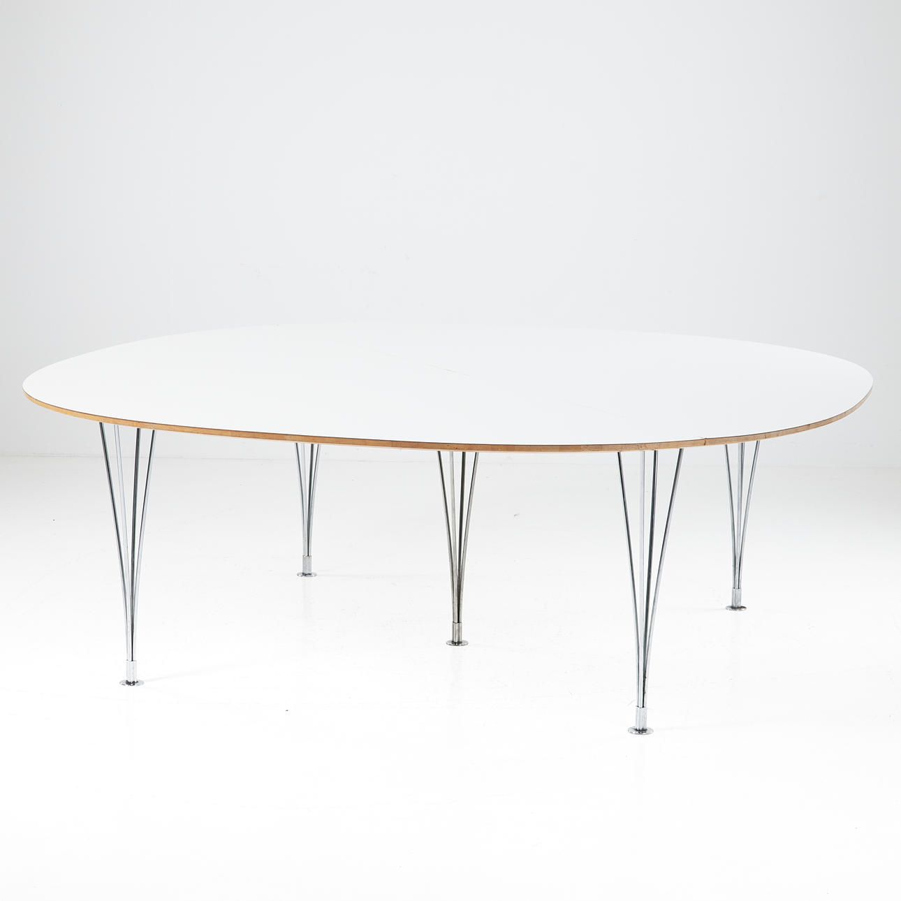 PIET HEIN and BRUNO MATHSSON. Conference/dining table “Superellips” for Mathsson International.