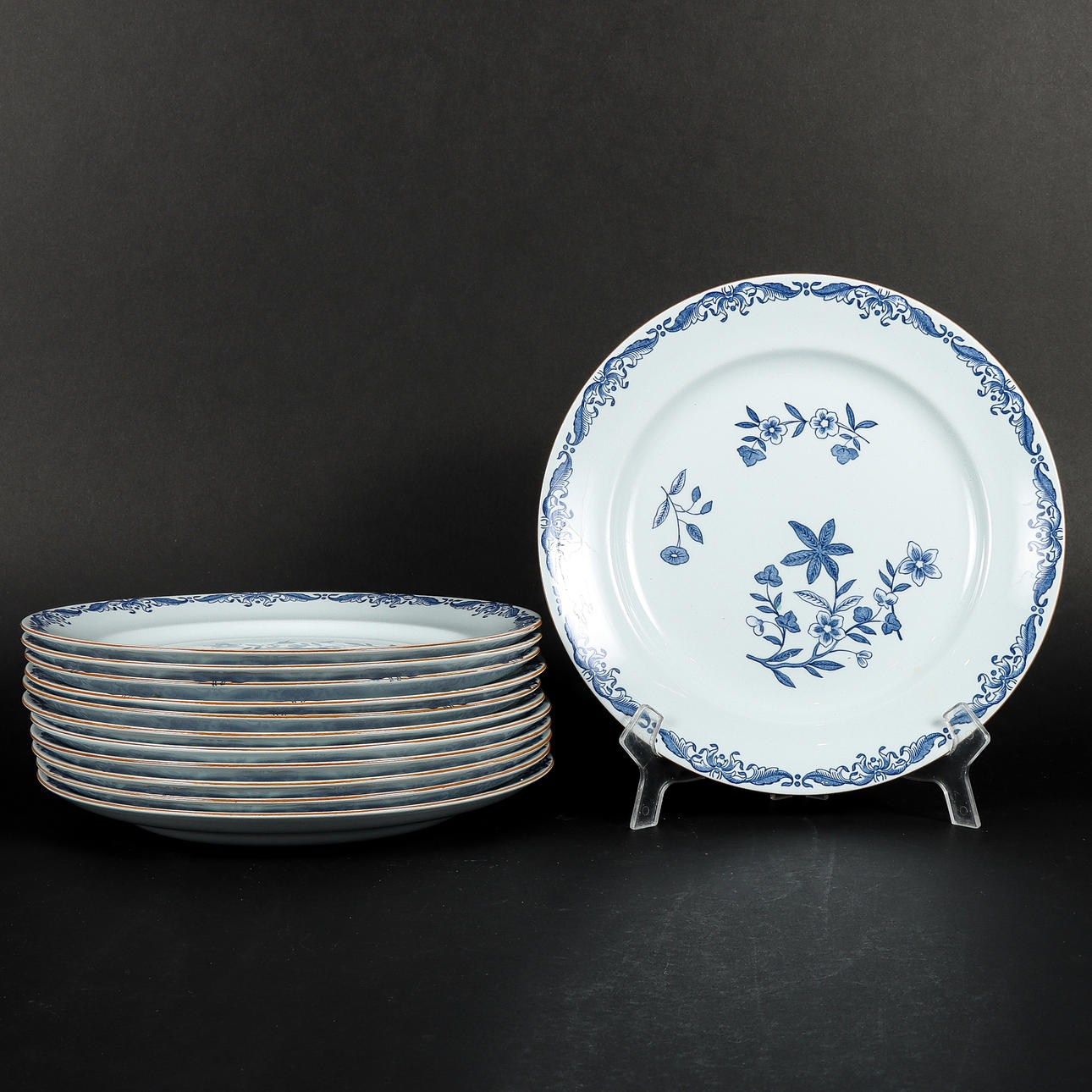 MATTALLRIKAR 12 stycken, Rörstrand Ostindia.