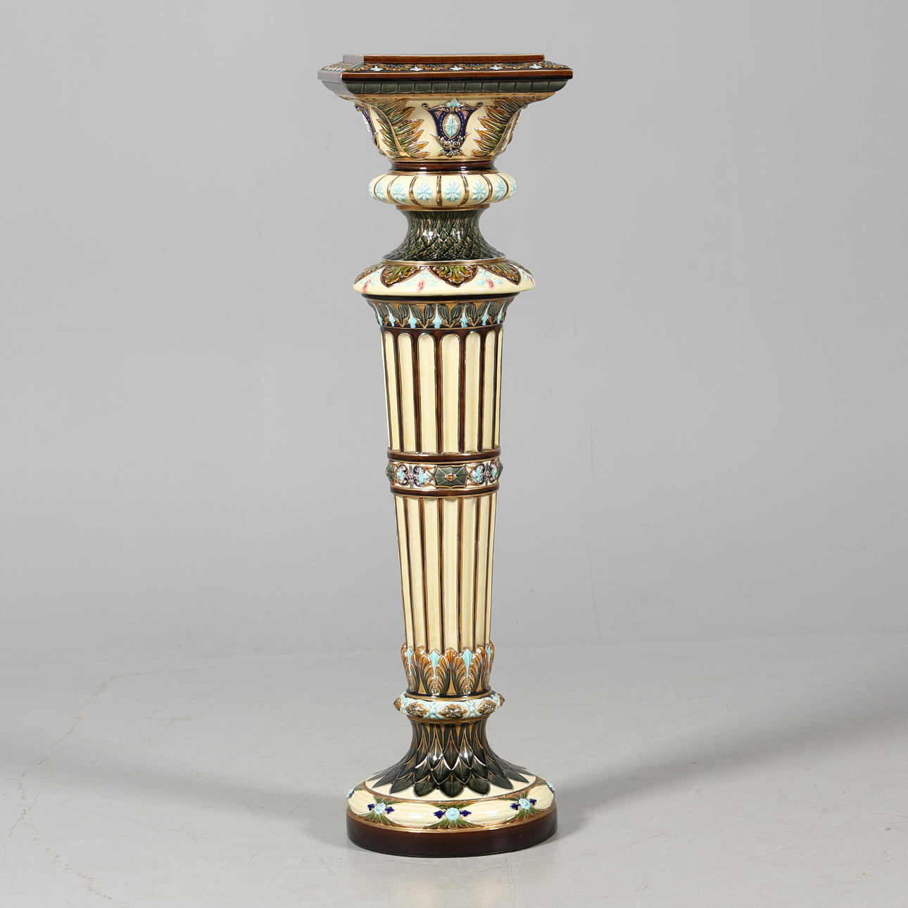 PEDESTAL, ceramic, majolica, Rörstrand.