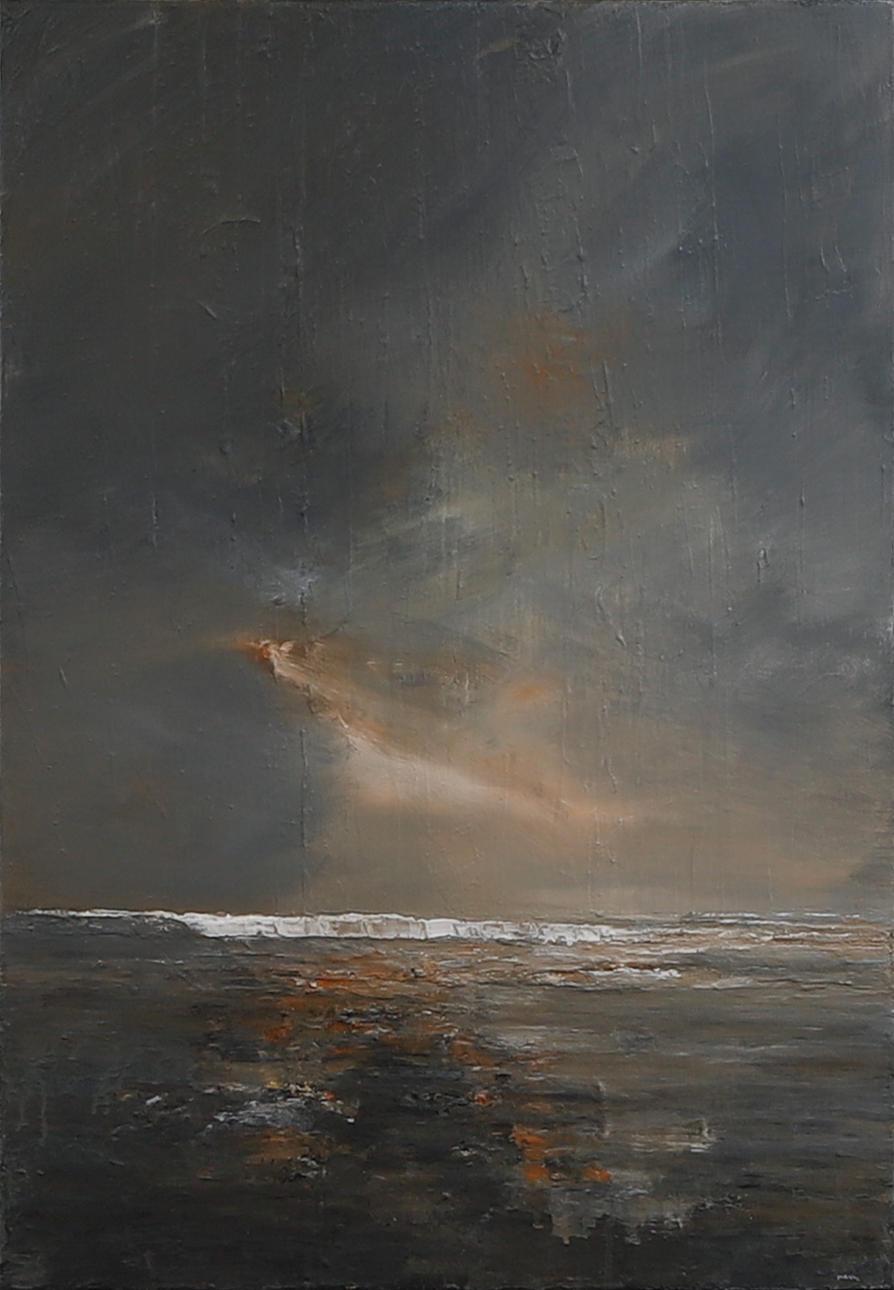 FILIP REM. Composition, acrylic, signed.