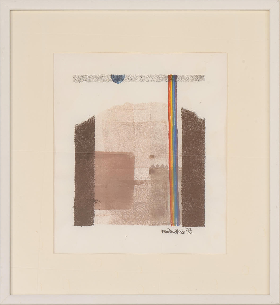 ROWLAND FADE. Watercolour, abstract composition, signed and dated 73.