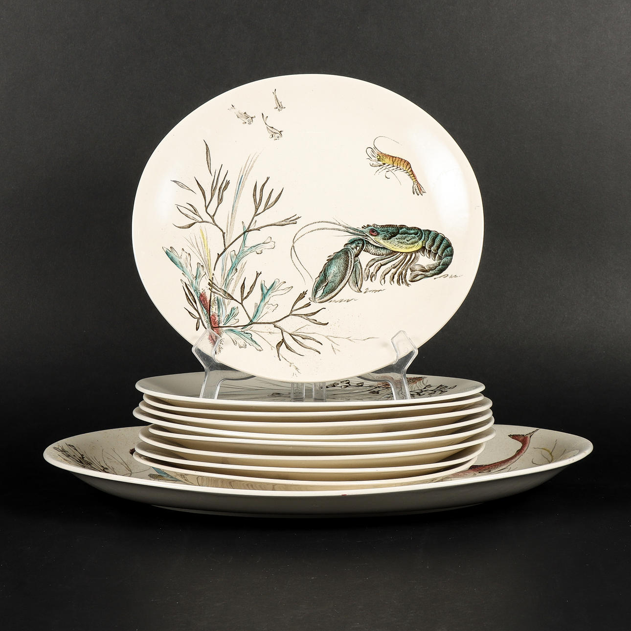 Johnson Bros fish set, 10 pieces.