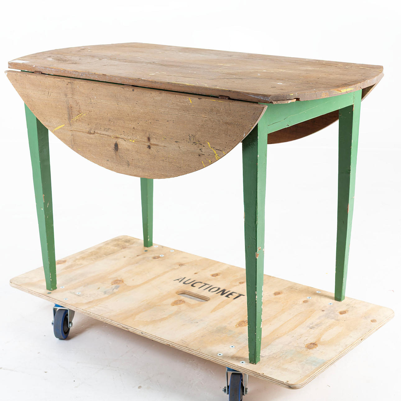 A folding table, early 20th century.