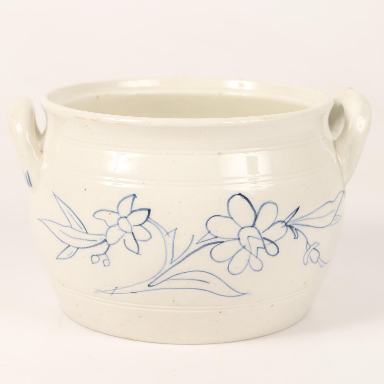 MUKI, sinivalkoista lasitettua kivitavaraa, Gustavsberg.