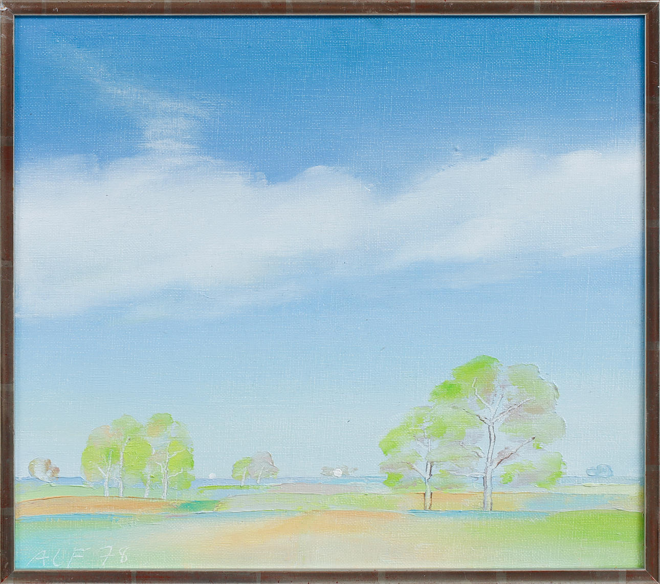 ALF OLSSON. Landscape with trees, oil on canvas, signed and dated -78.