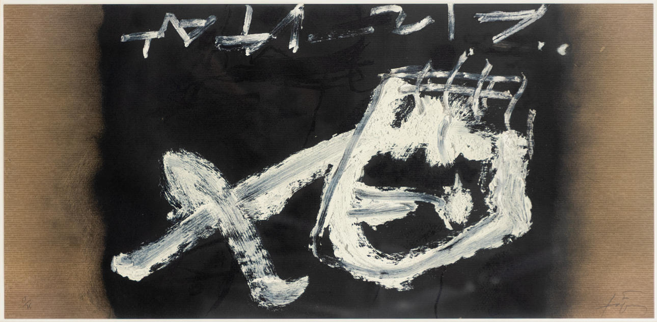 ANTONI TAPIES (1923-2012). Crane Renverse.
