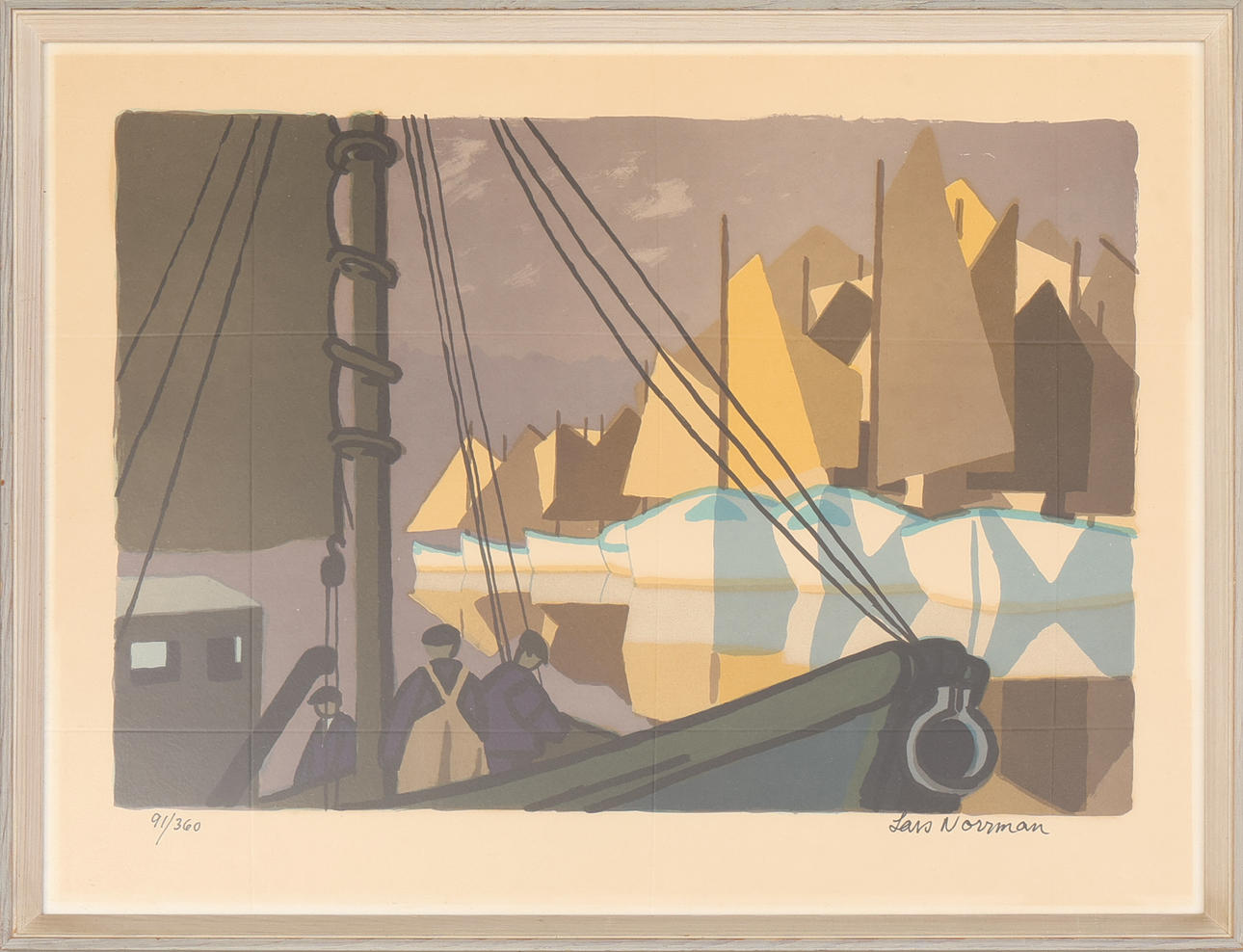 LARS NORRMAN. Lithograph in colour, signed, and numbered, 91/360.