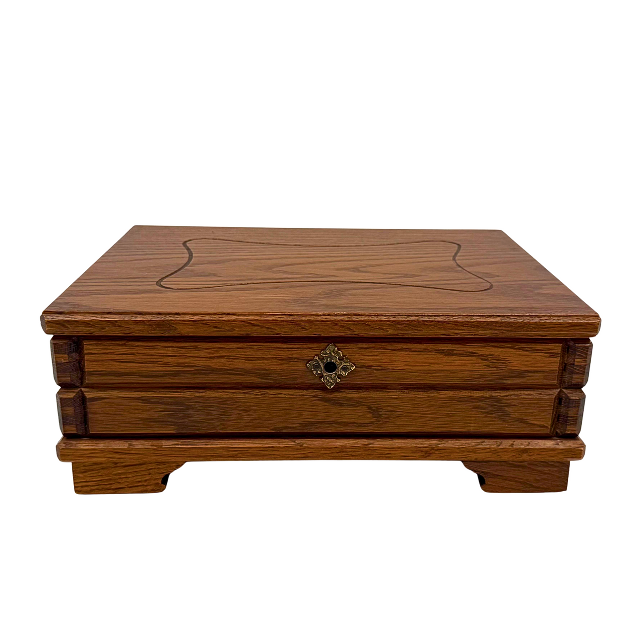 SEWING BOX OR JEWELRY BOX WITH REMOVABLE COMPARTMENT.