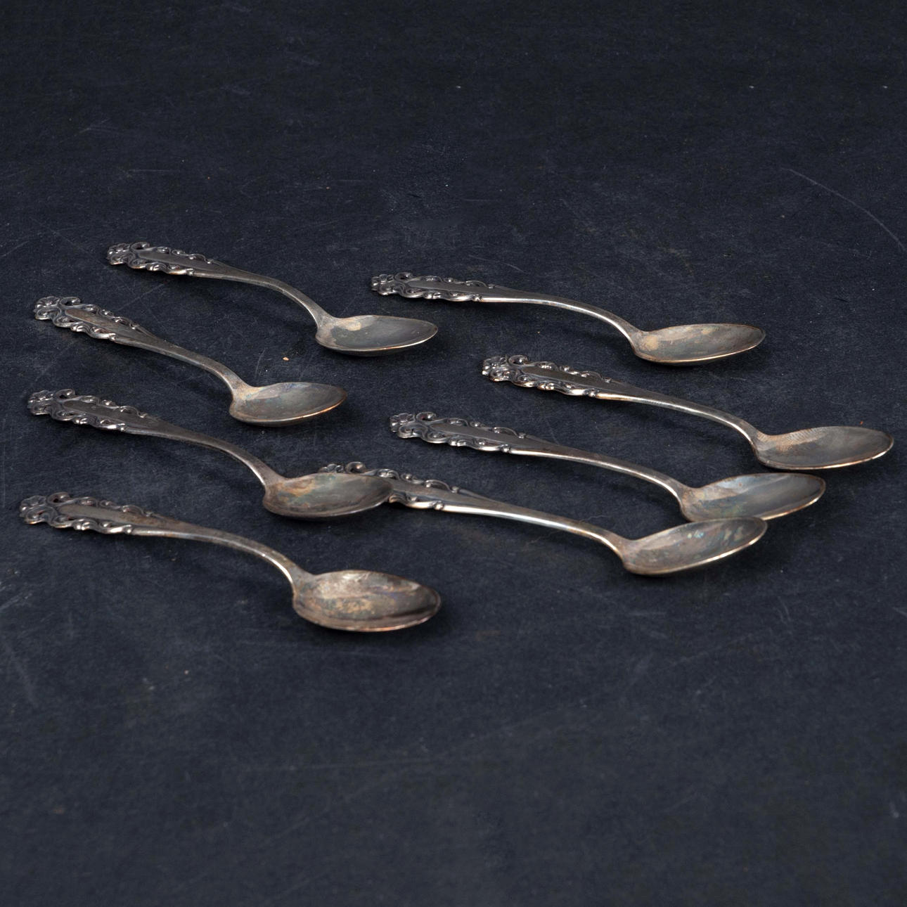 TEASPOONS, silver, 8 pcs 105 g.