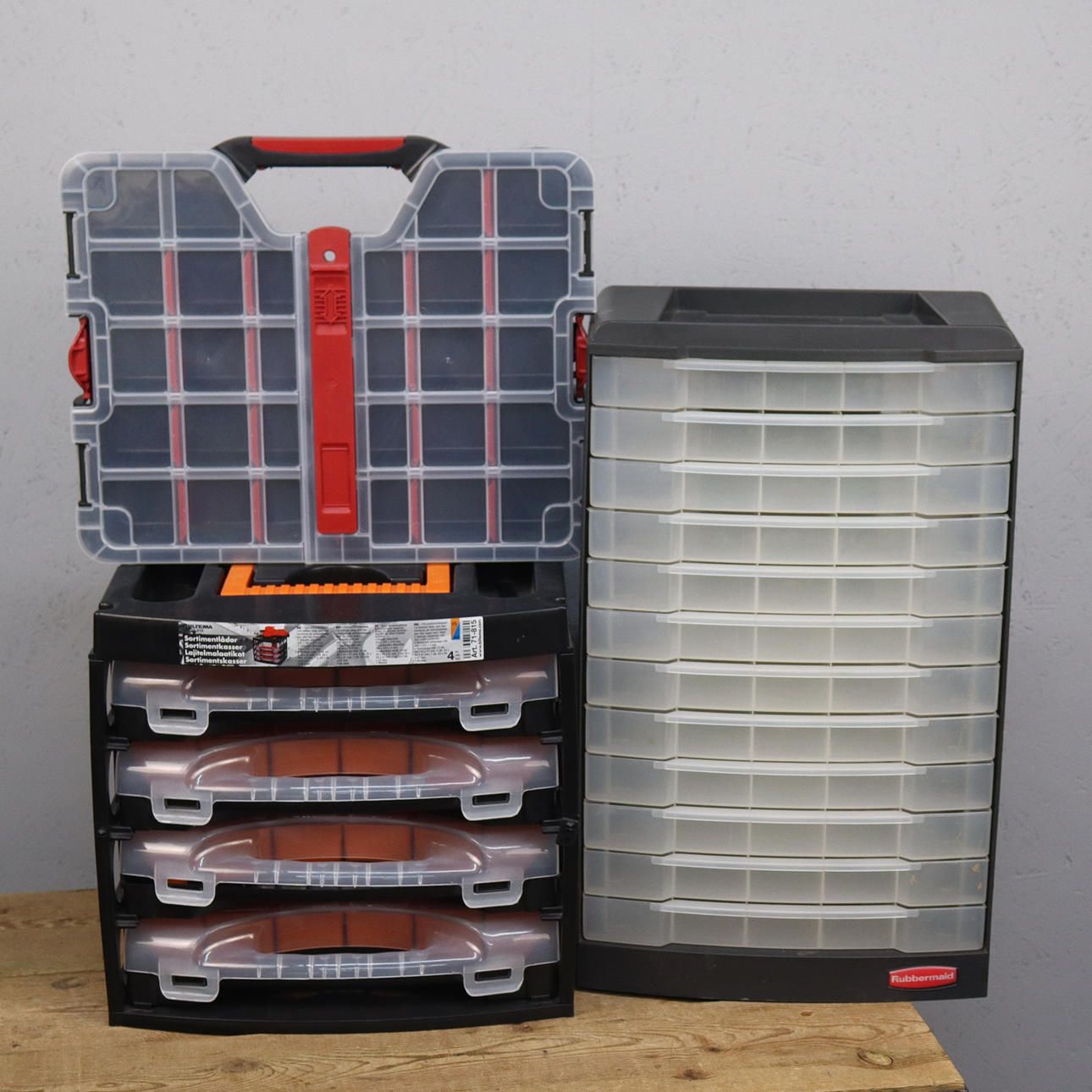 SORTIMENTKASSER, plast, 3stk.