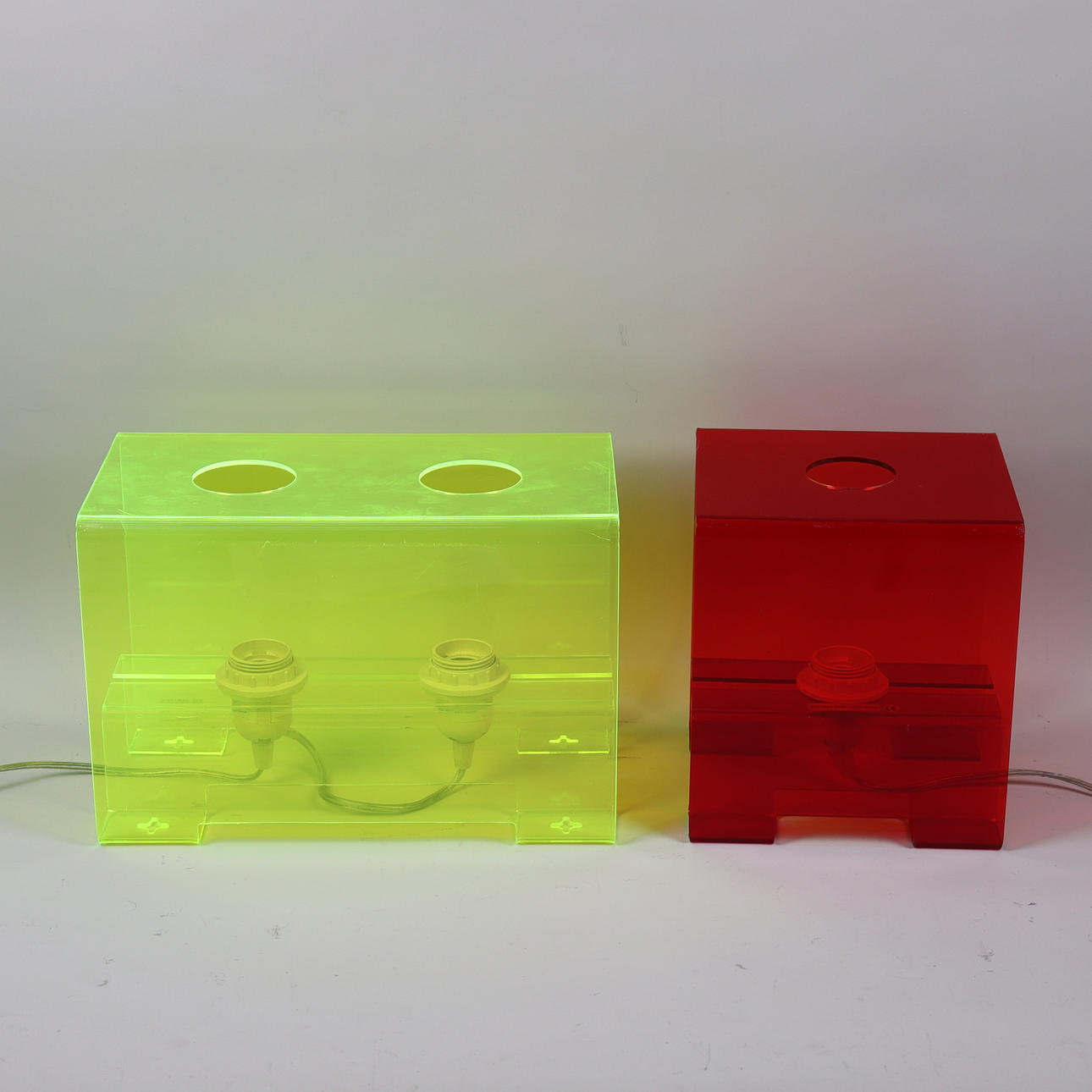 CEILING -/ TABLE -/ WALL LAMP, plastic glass, 1900/2000s.