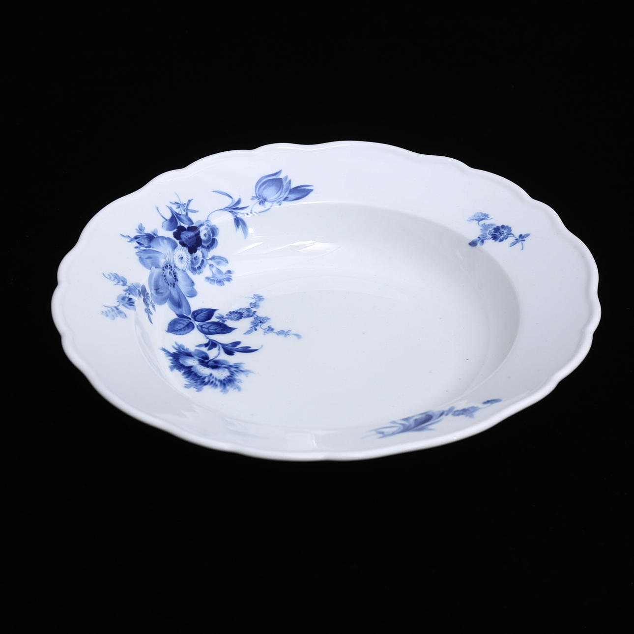 A DEEP PLATE, porcelain, Meissen.