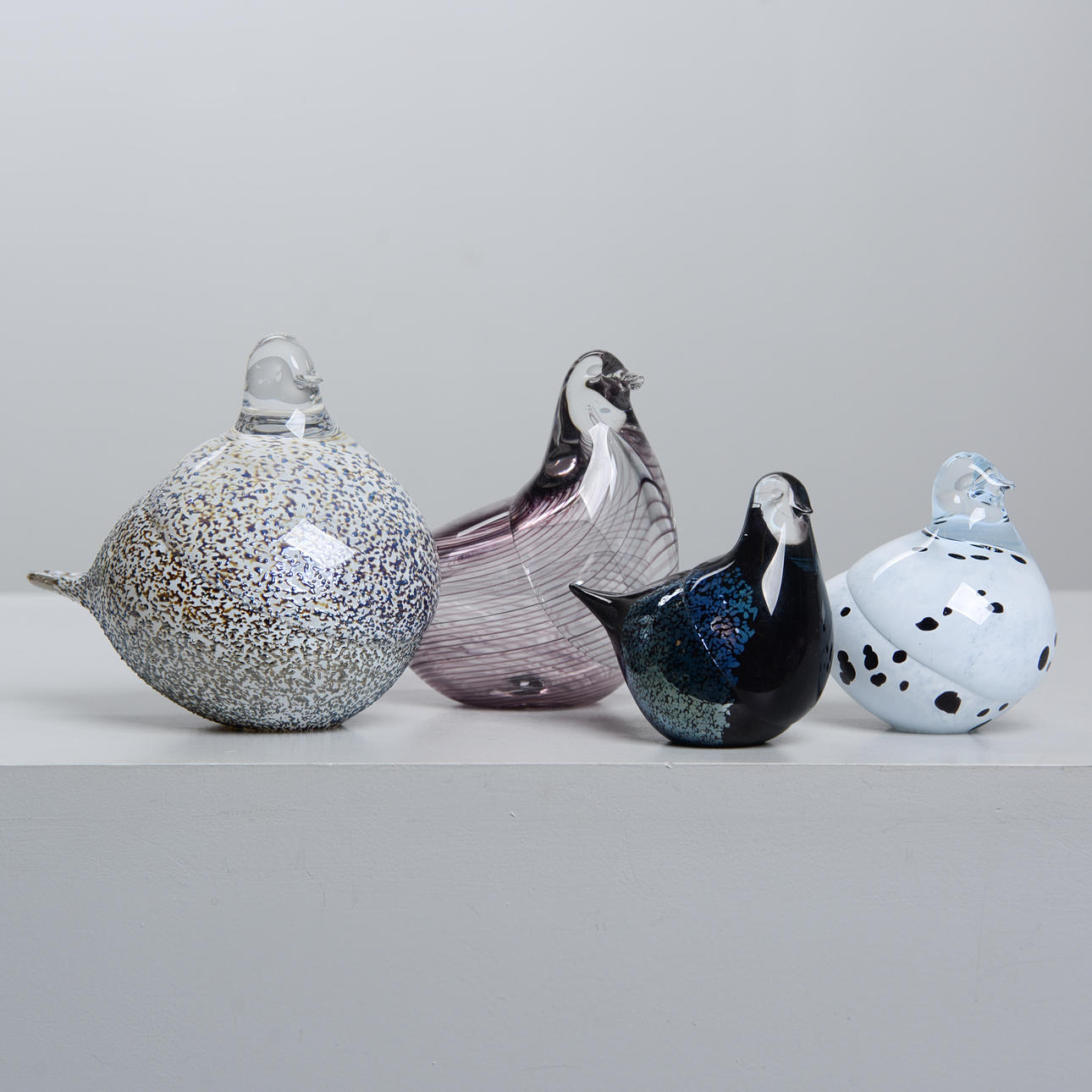 FIGUREN, 4 Stück, Haparanda Glassworks.