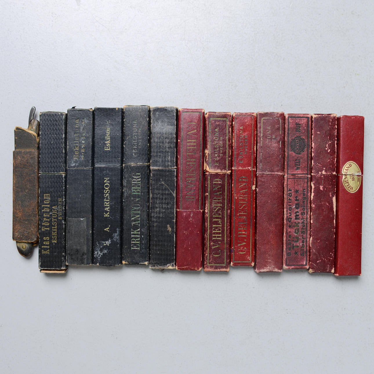 SWEDISH RAZOR KNIVES, 13, first part of the 20th century.