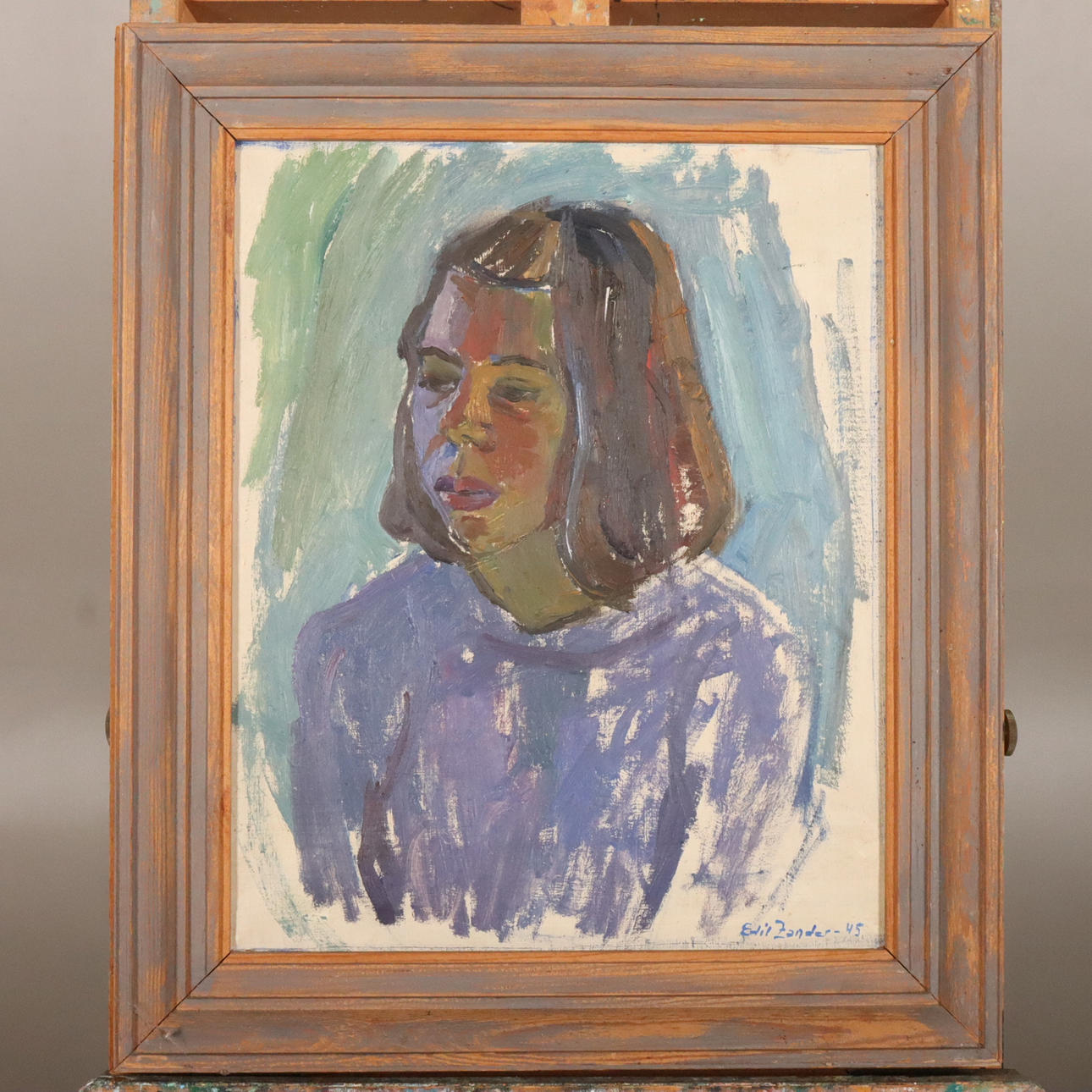 EDIT GEIJER-ZANDER. OIL ON CANVAS, signed.