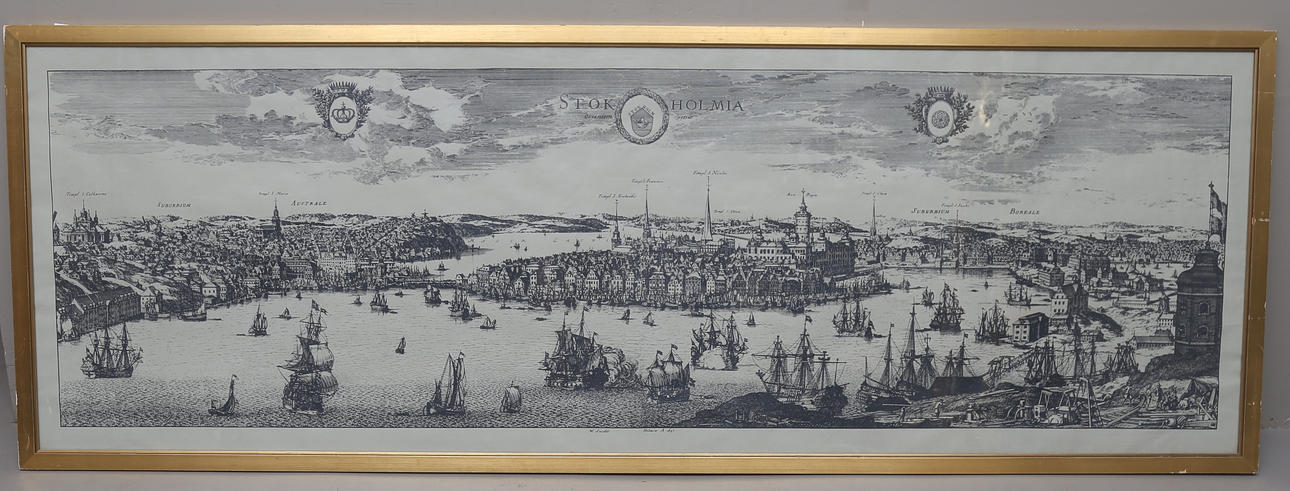 GRAFISKT BLAD. Efter "Stockholmia Orientem Versus". 1975.