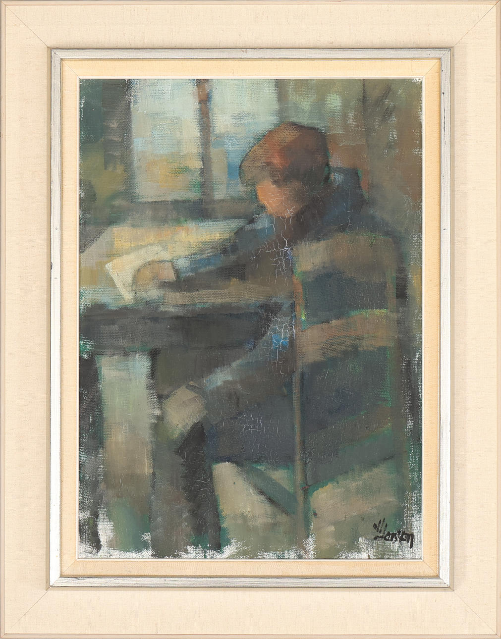 OIDENTIFIERAD KONSTNÄR. Oil on canvas, signed Larsson.