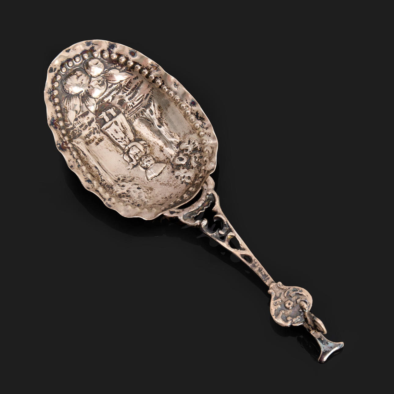 SUPSKED, silver, relief decor, Germany.