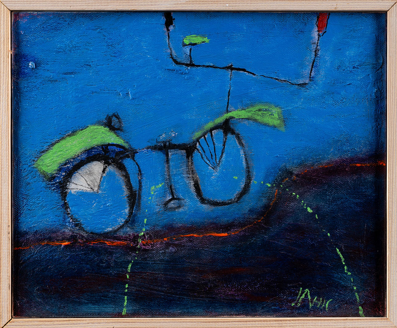 OIDENTIFIERAD KONSTNÄR. Olja på duk, Signerad.