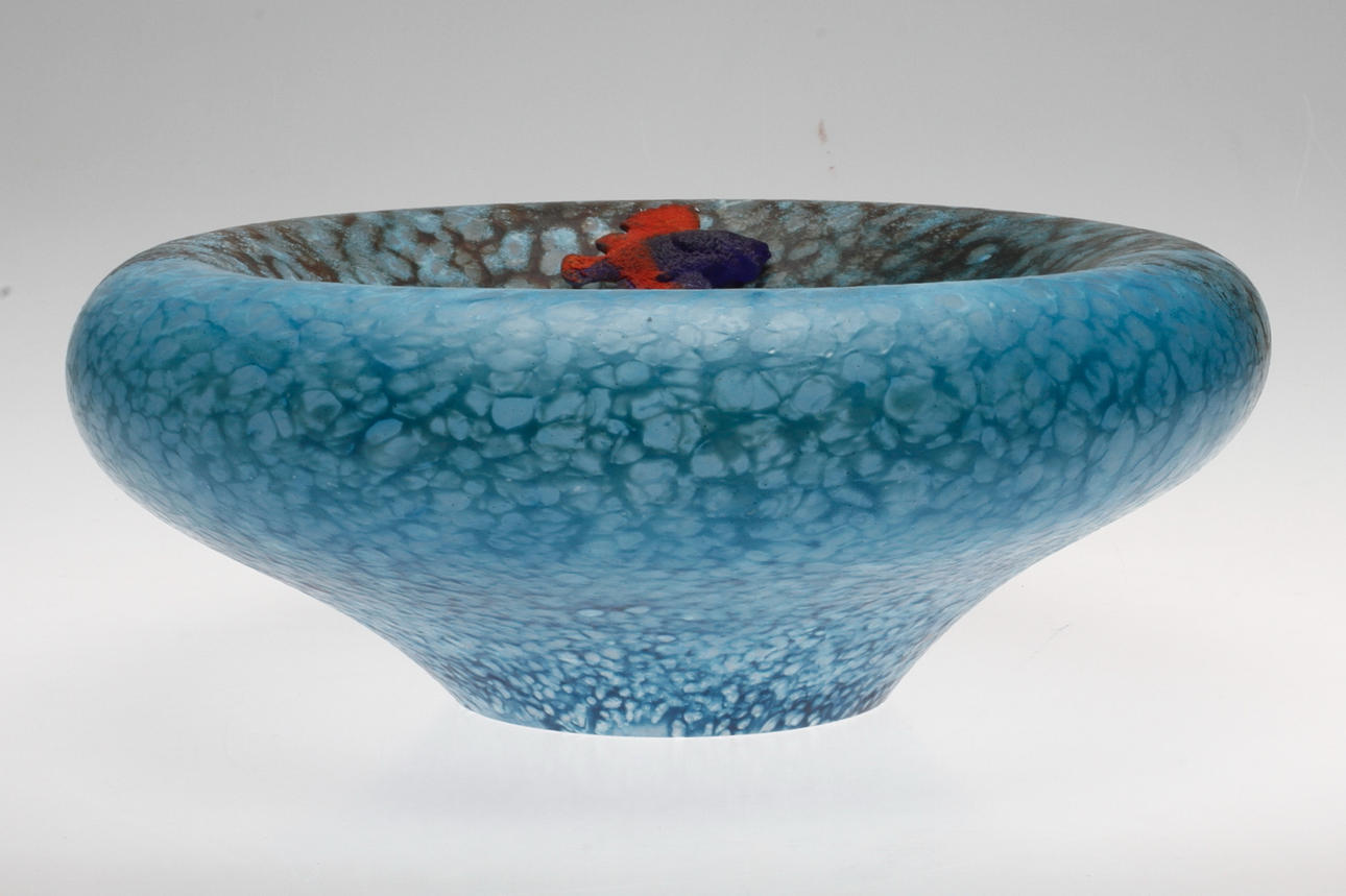 SKÅL, glas, "Reef", Kjell Engman. Kosta Boda. Signerad.