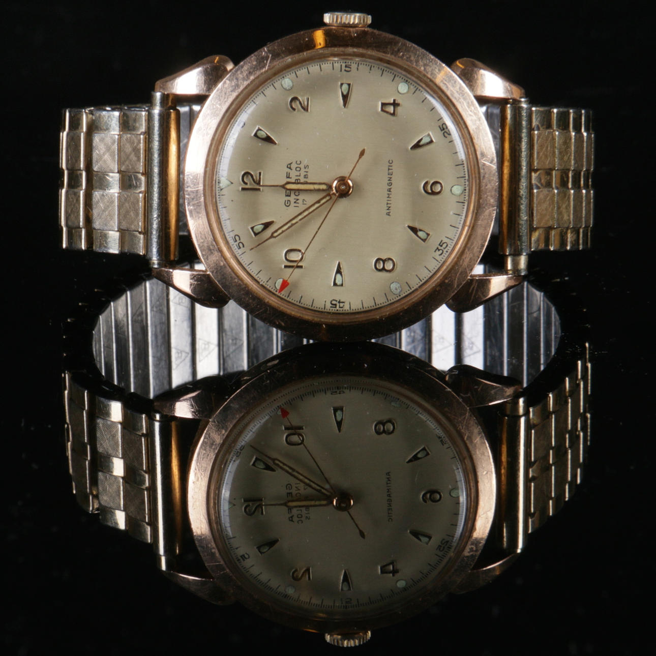 ARMBANDSUR, herr, 14 k guld, Genfa, 1900-tal.