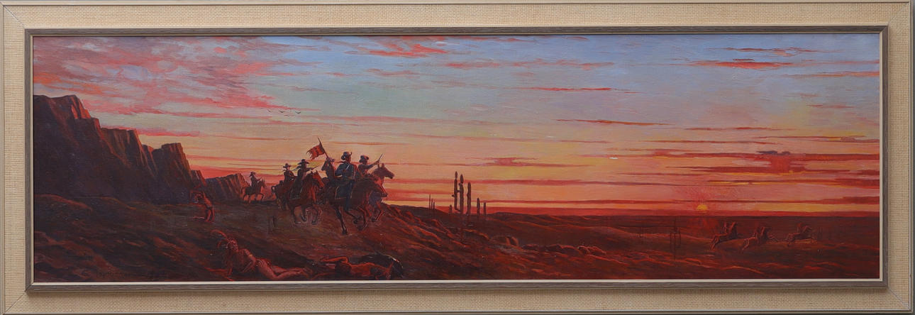 OIDENTIFIERAD KONSTNÄR. oil on canvas, signed E. Magnusson and dated 1969.