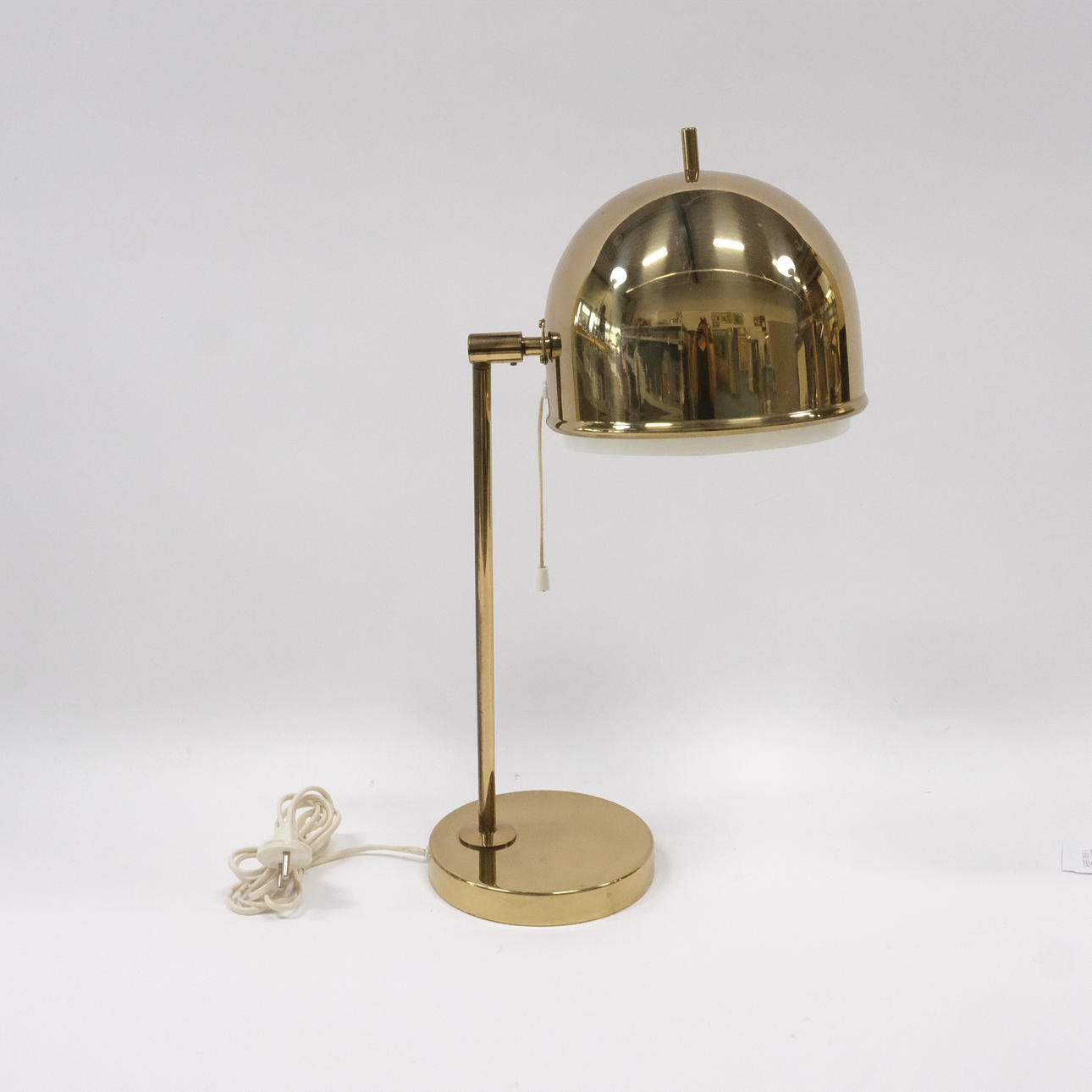 ROCK BEAM, TABLE LAMP, BRASS.