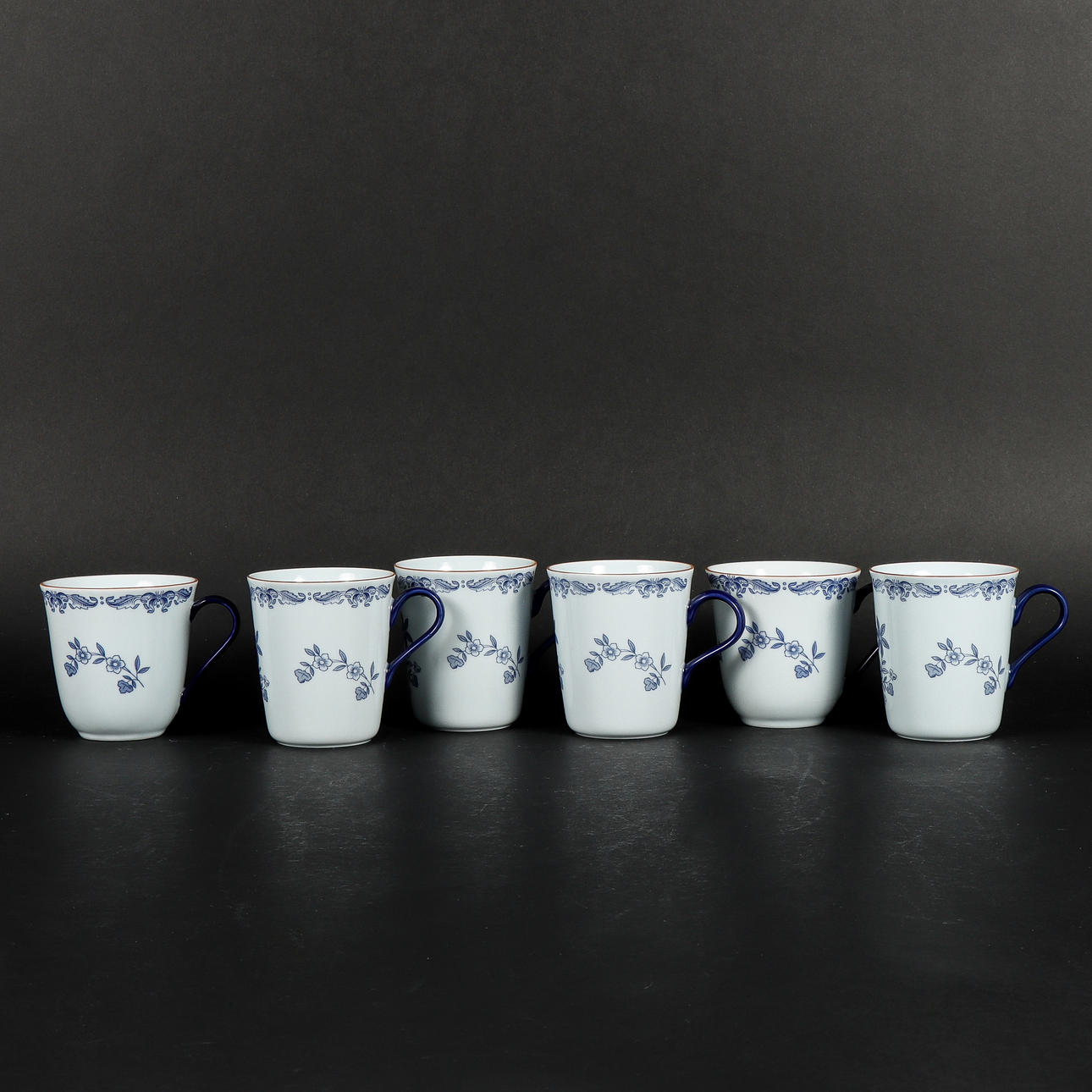 MUGGAR 6 stycken, Rörstrand Ostindia.