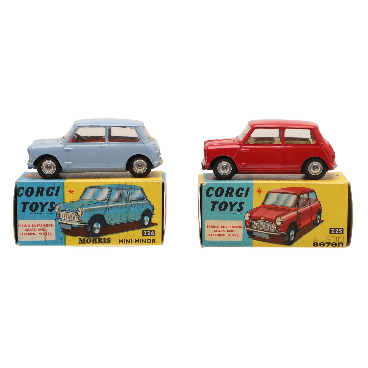 コーギー　Corgi Toys Morris Mini-Minor Corgi Toys WhizzWheels Morris Mini Minor Blue Made in GT