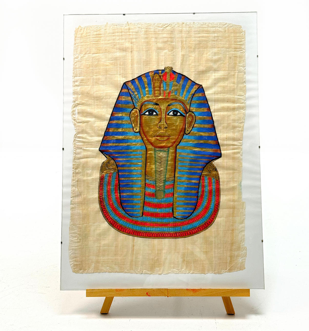 PAPYRUS PAINTING - TUTANKHAMON.