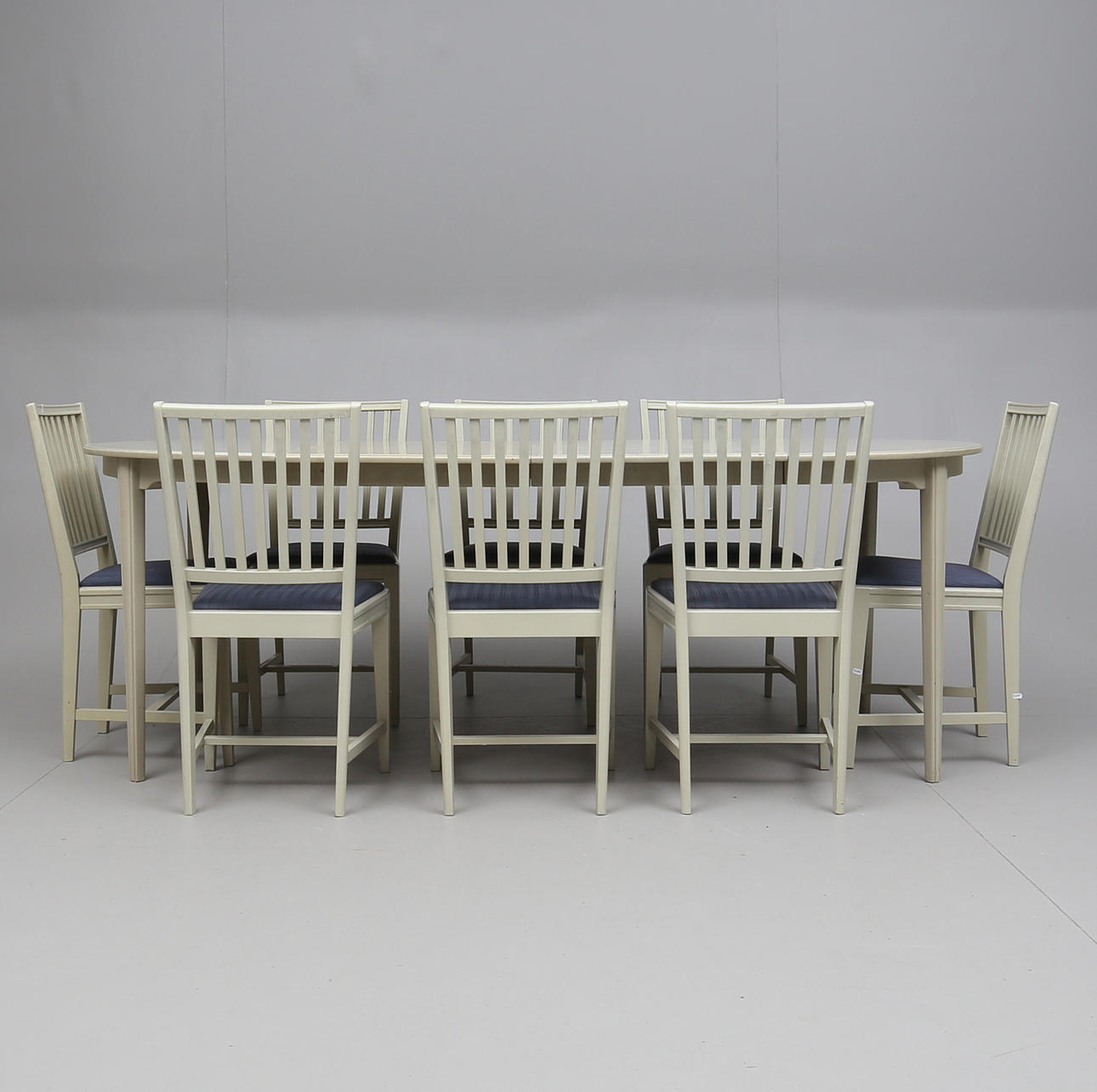 MATGRUPP, 9 delar, gustaviansk stil, 1900-talets mitt.