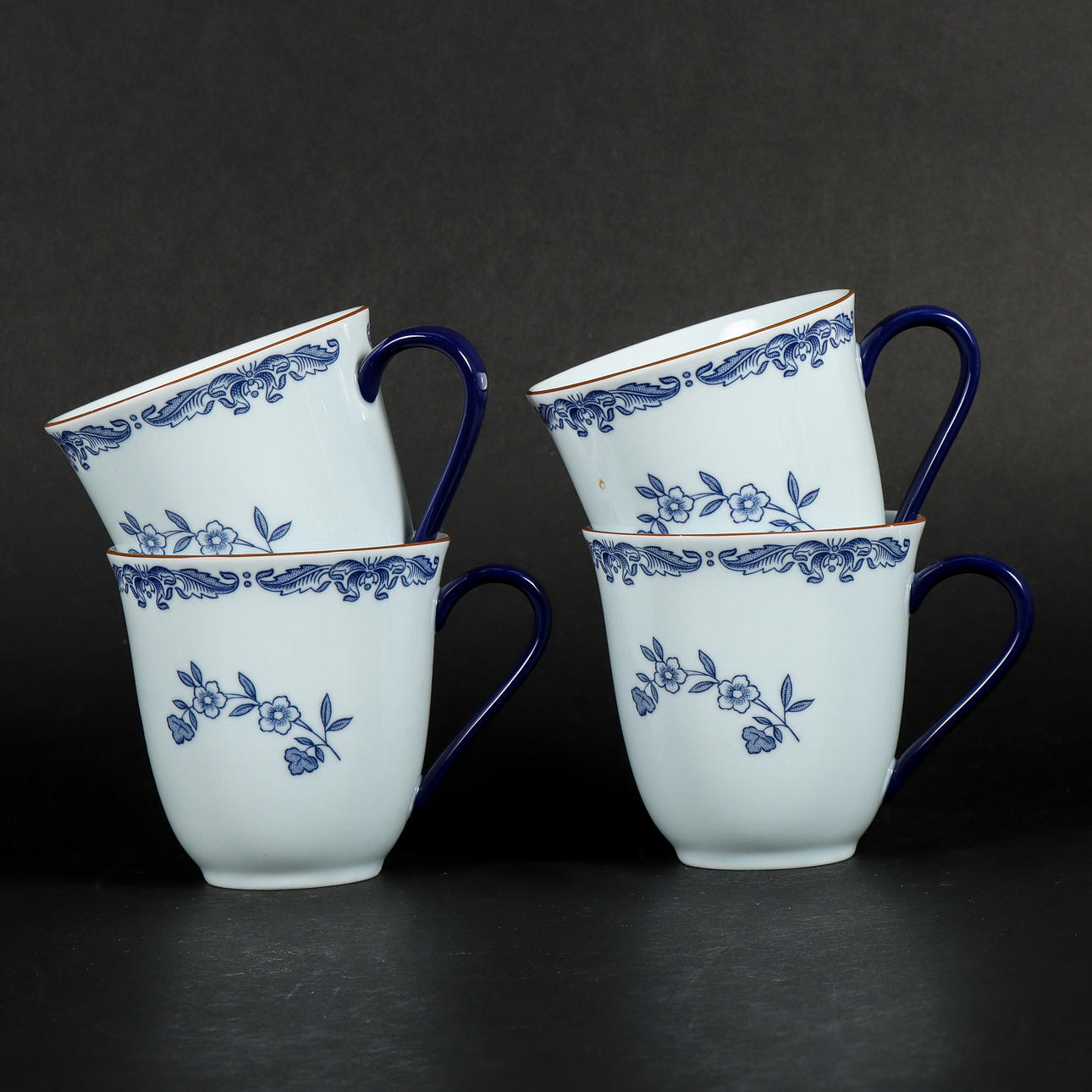 Tassen 4 Stück, Rörstrand Ostindia.