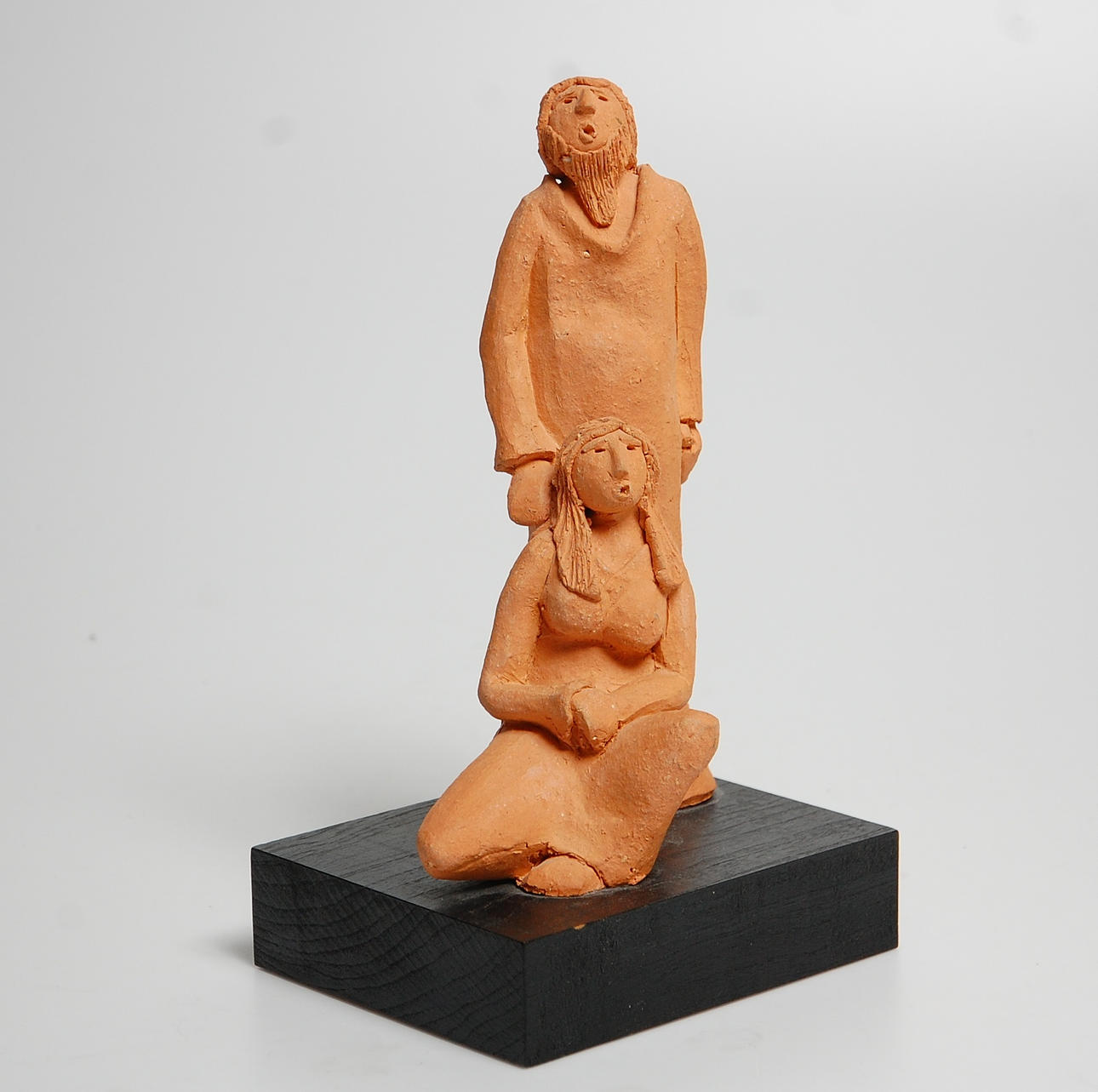 SKULPTUR, terrakotta, signerad Klase Jr Höganäs 1974.