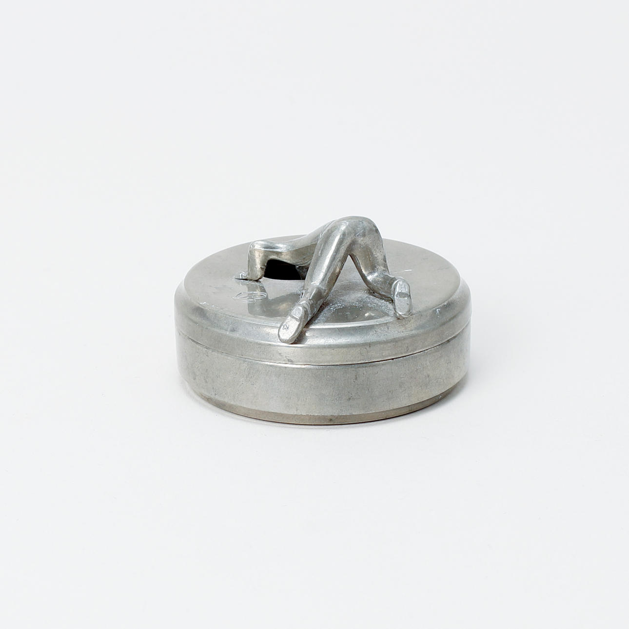 A pewter cufflink box, Widerholm & Dahlberg.