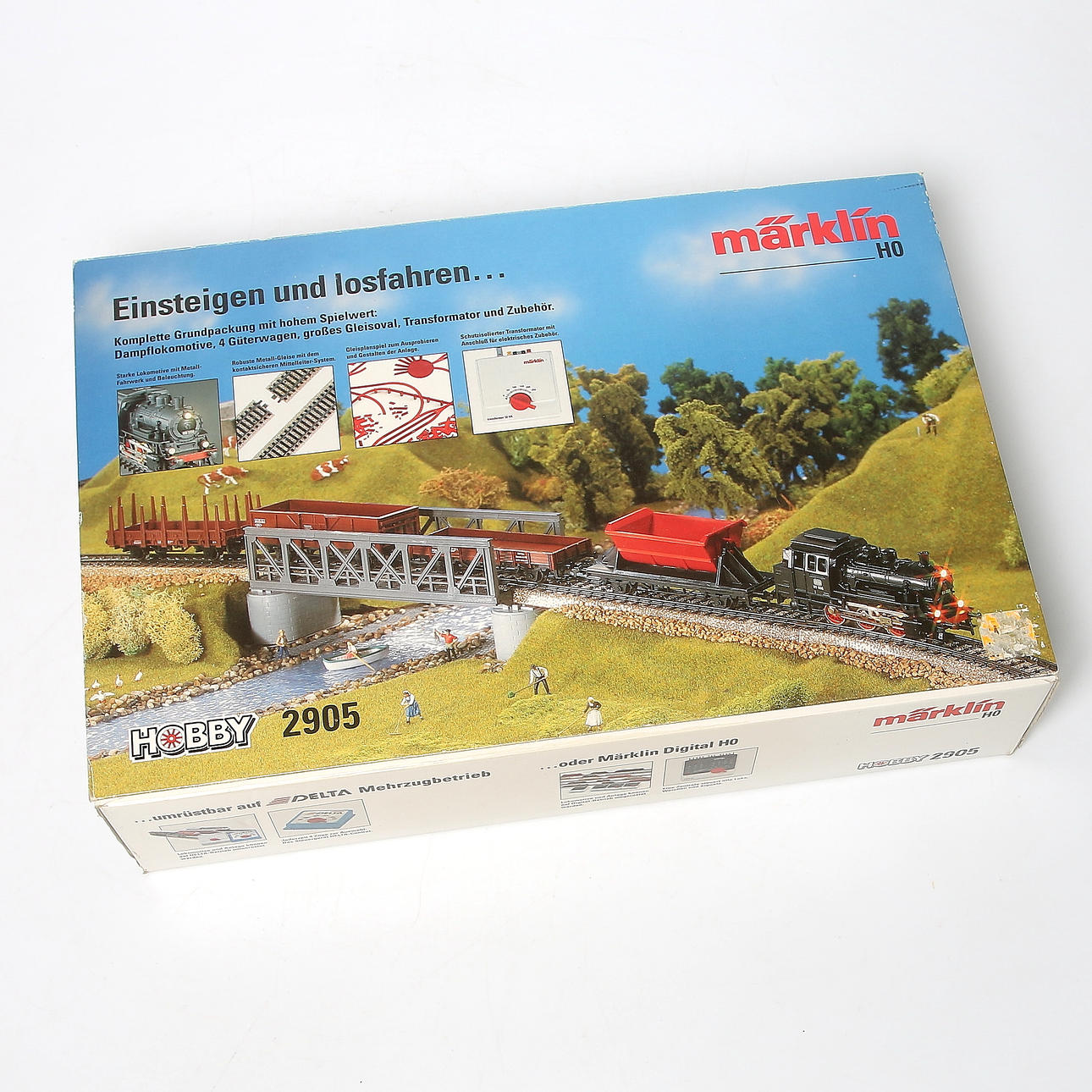MÄRKLIN, H0, tågstats 2905, i originalkartong.