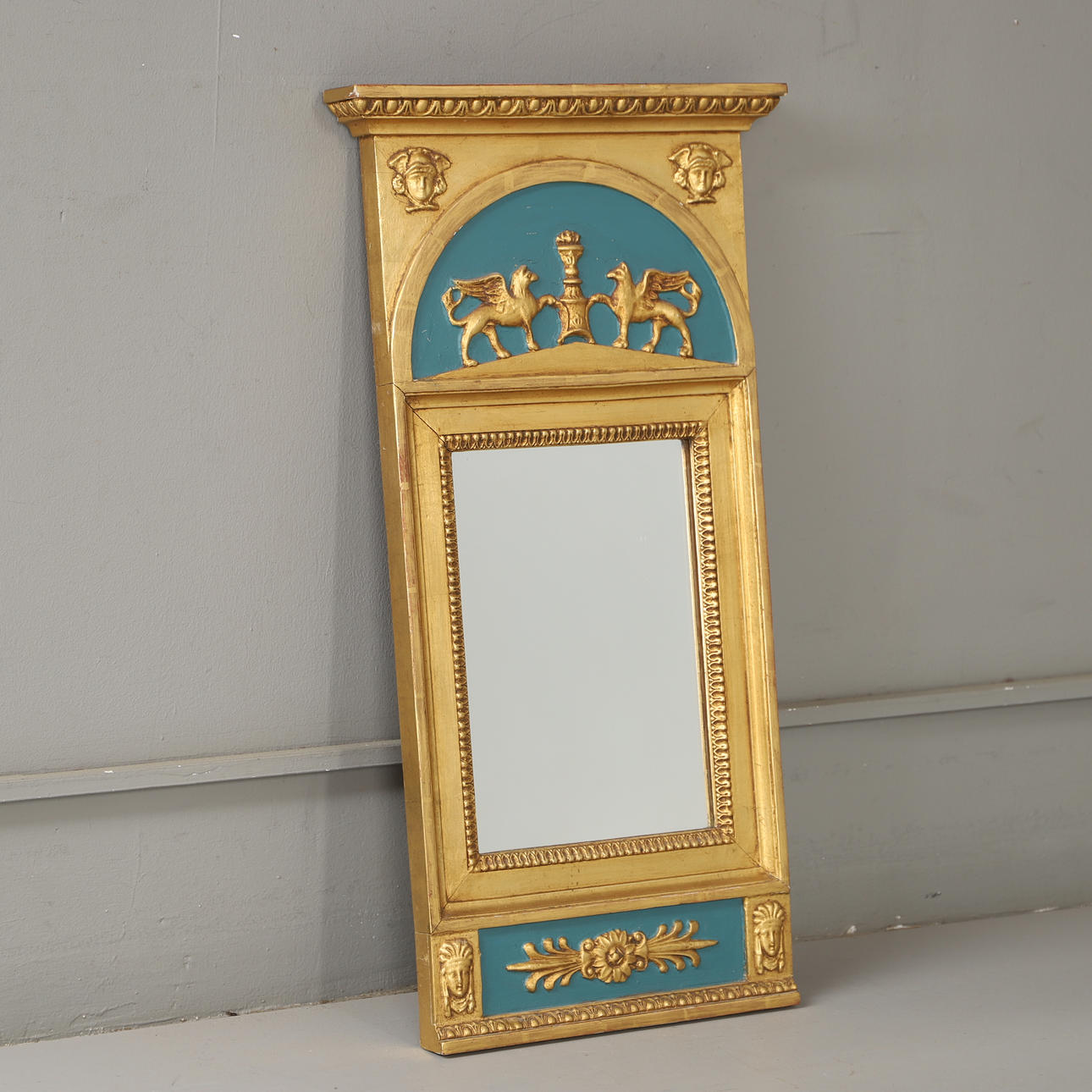 MIRROR, gilt, empire style.