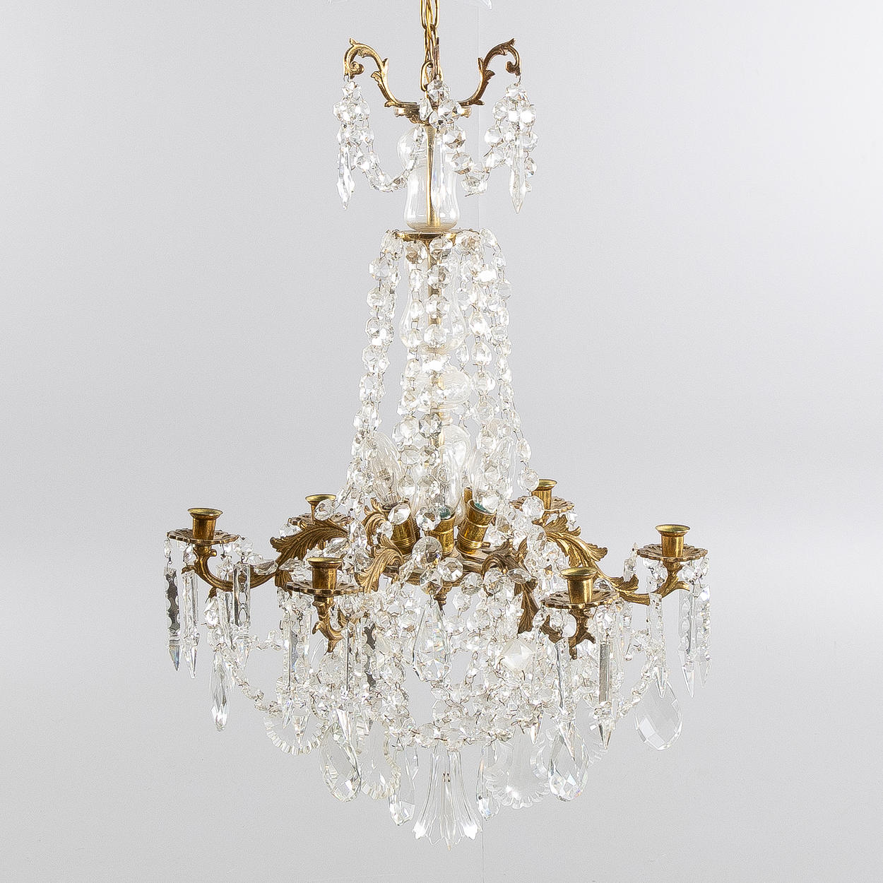 A mid-20th century Rococo chandelier.
