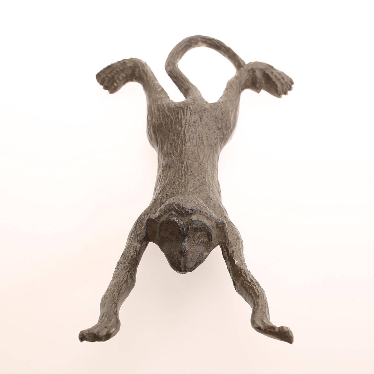 SCULPTURE, monkey, cast iron, contemporary.