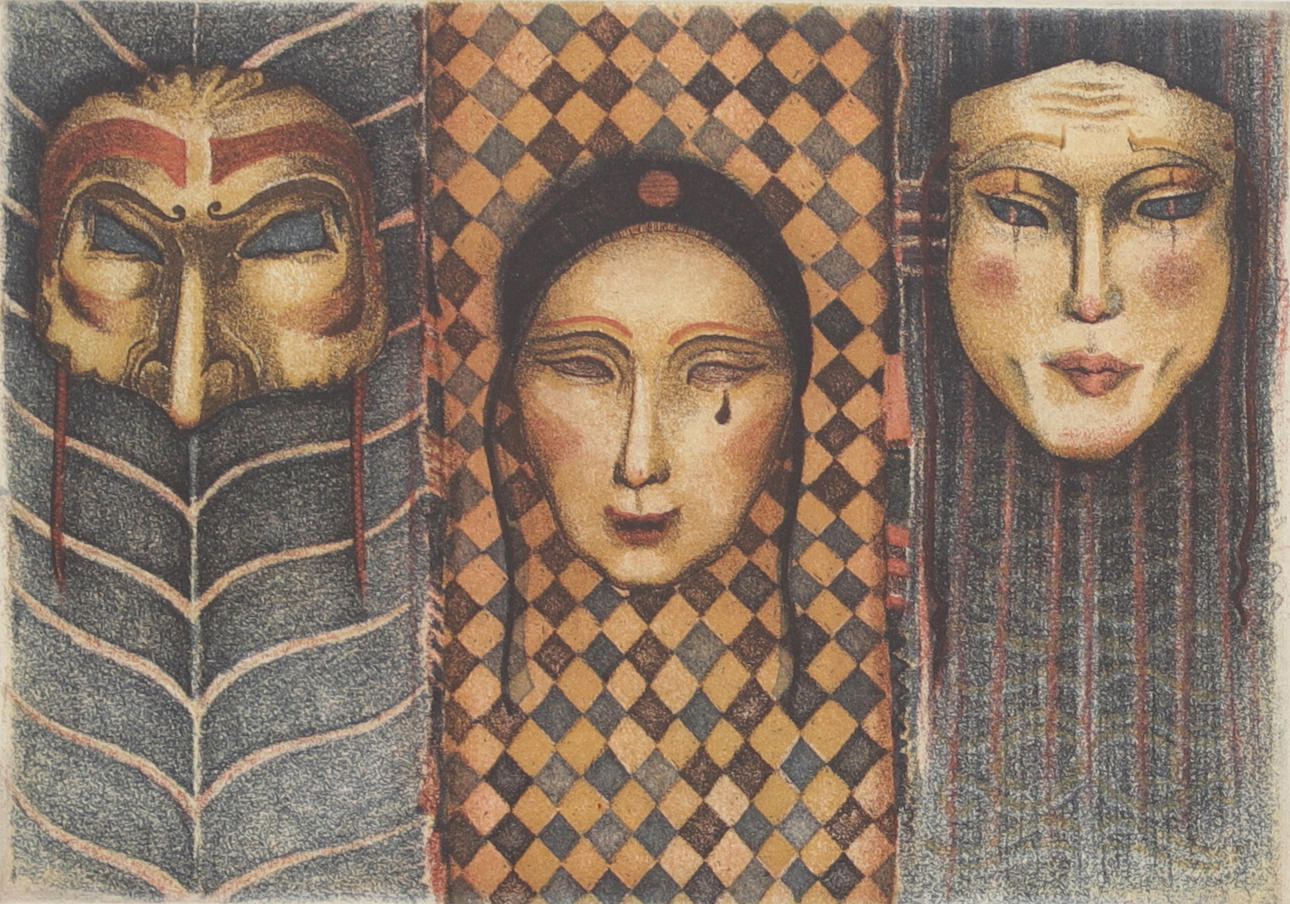 HANS-PETER JARZ. Colour etching, signed, numbered 28/150.