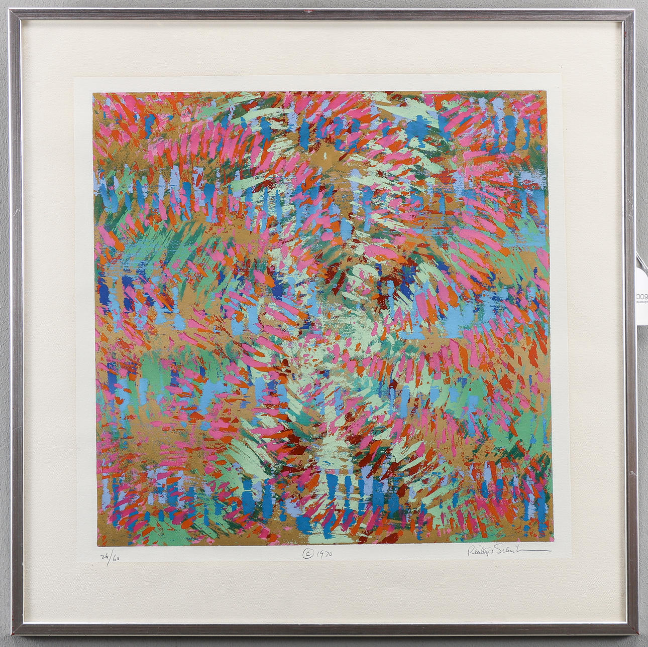 PHILLIP SCHREIBMAN colour series graphic 26/60, signed.