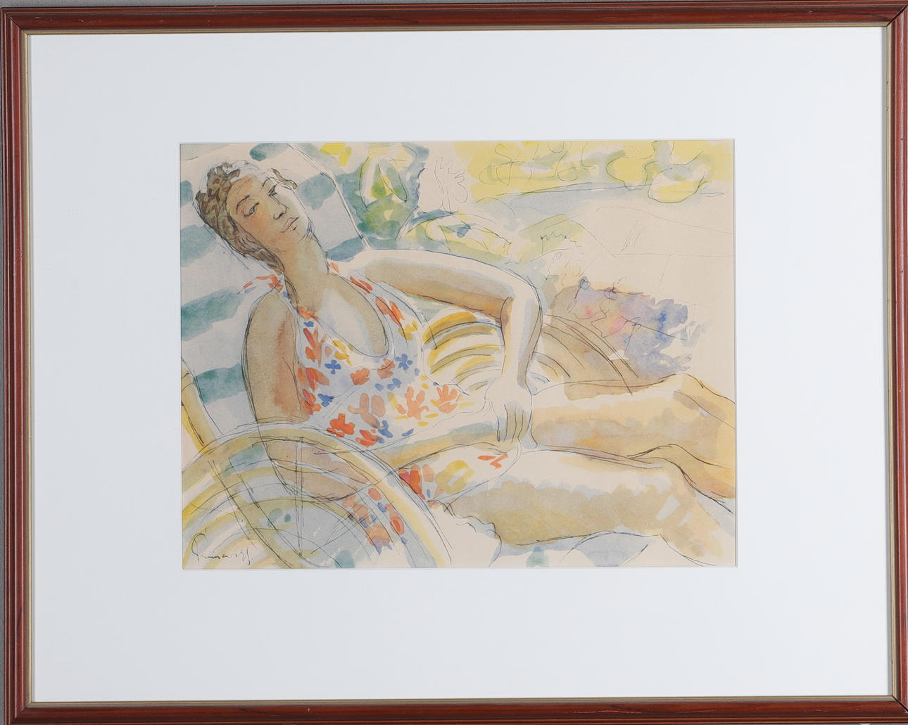 ISAAC GRÜNEWALD. EFTER. tryck, 2 st, signerade i trycket.