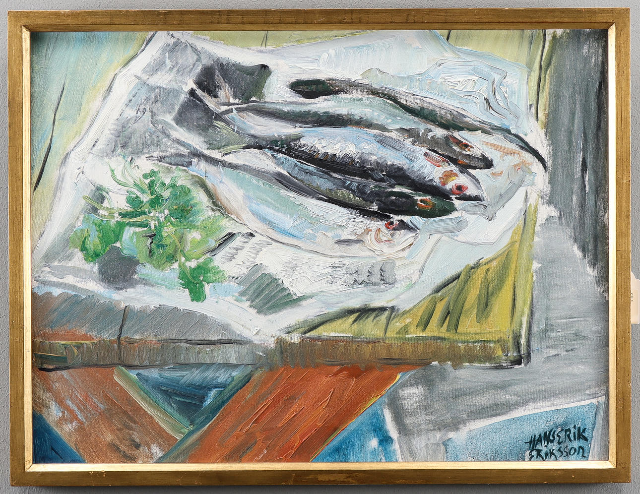 HANS ERIK ERIKSSON oil on canvas, signed.