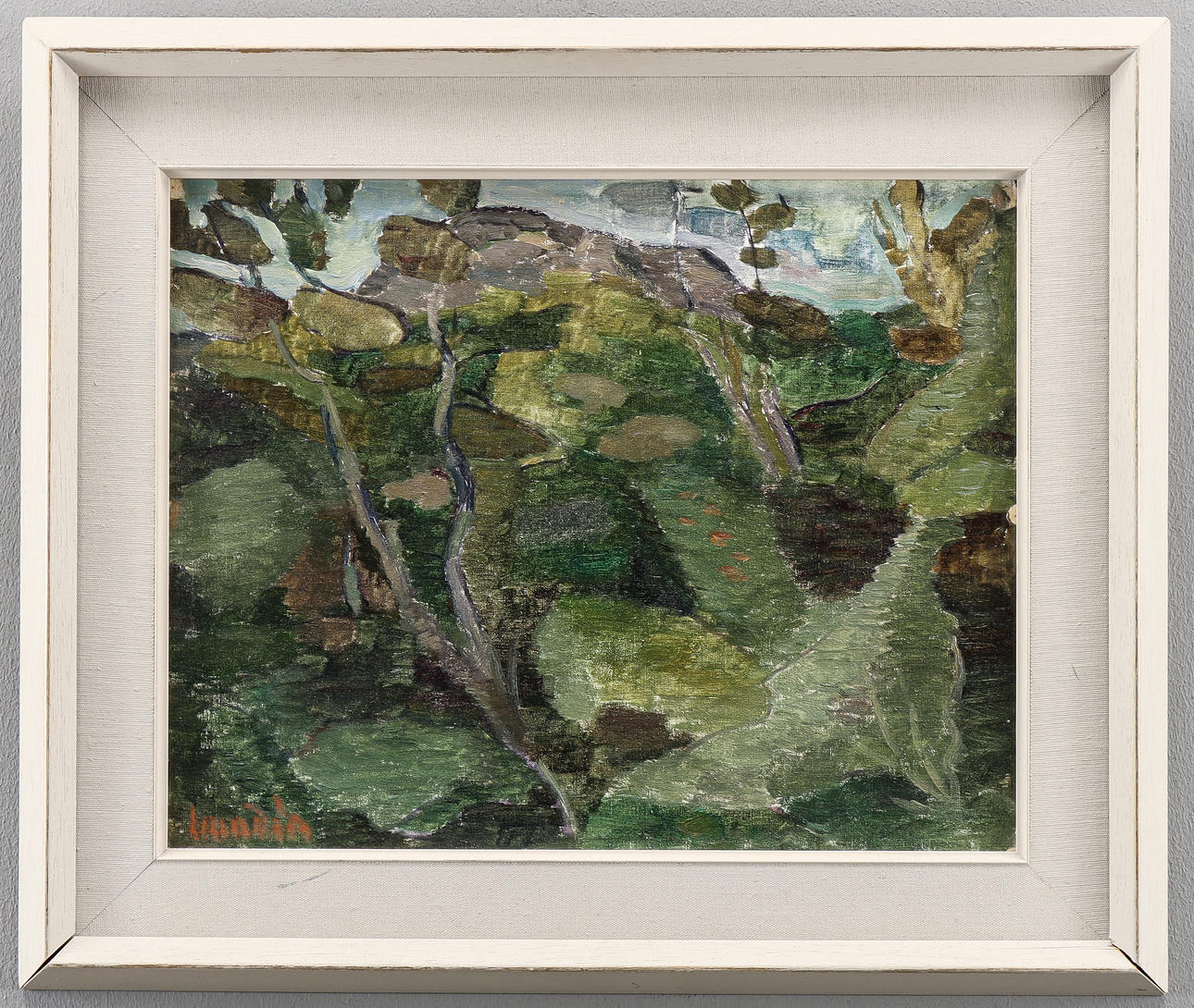 ALVAR LUNDIN oil on panel, signed.