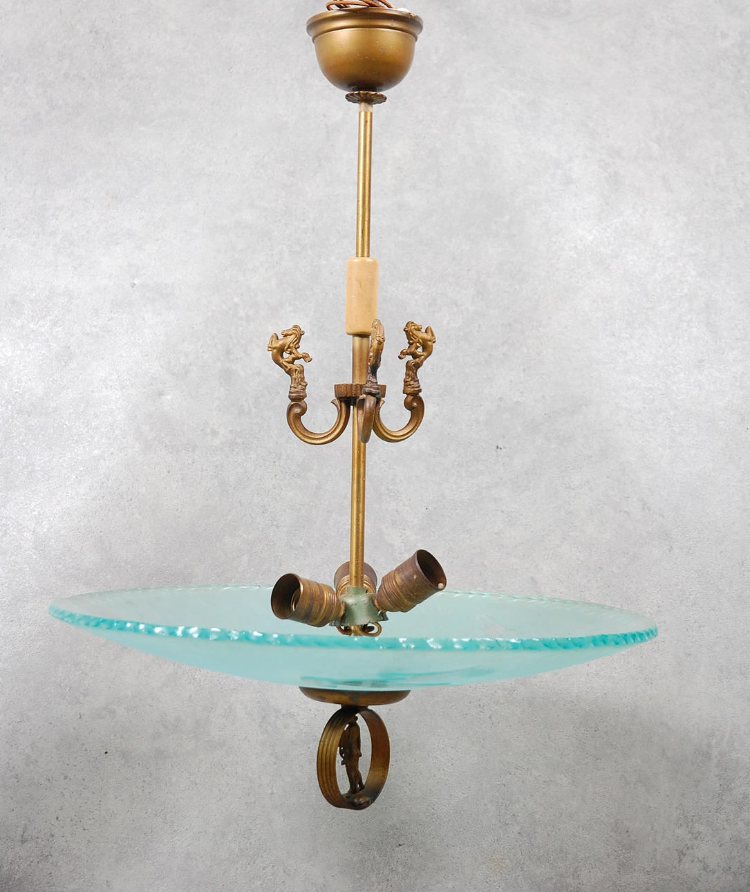 TAKLAMPA, Art deco, möjligen Glössner, 1920-tal.