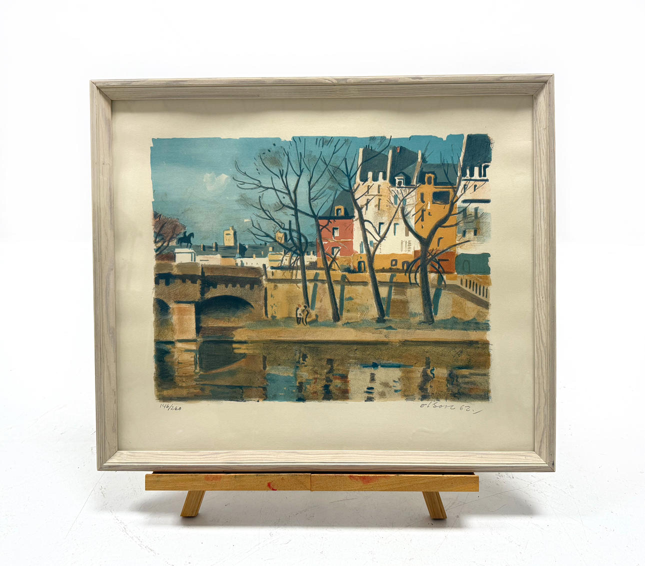 BENGT OLSON 62 Paris motif, lithograph in colours, signed and numbered 146/260.