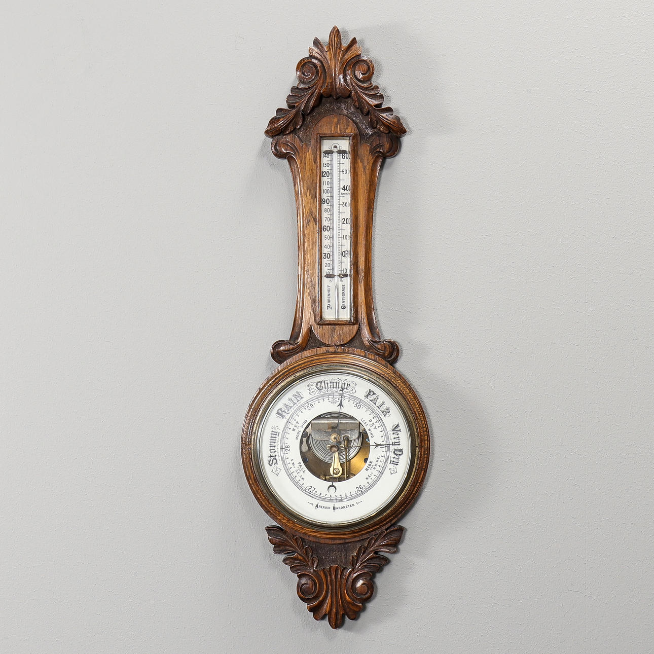 BAROMETER wood, England.