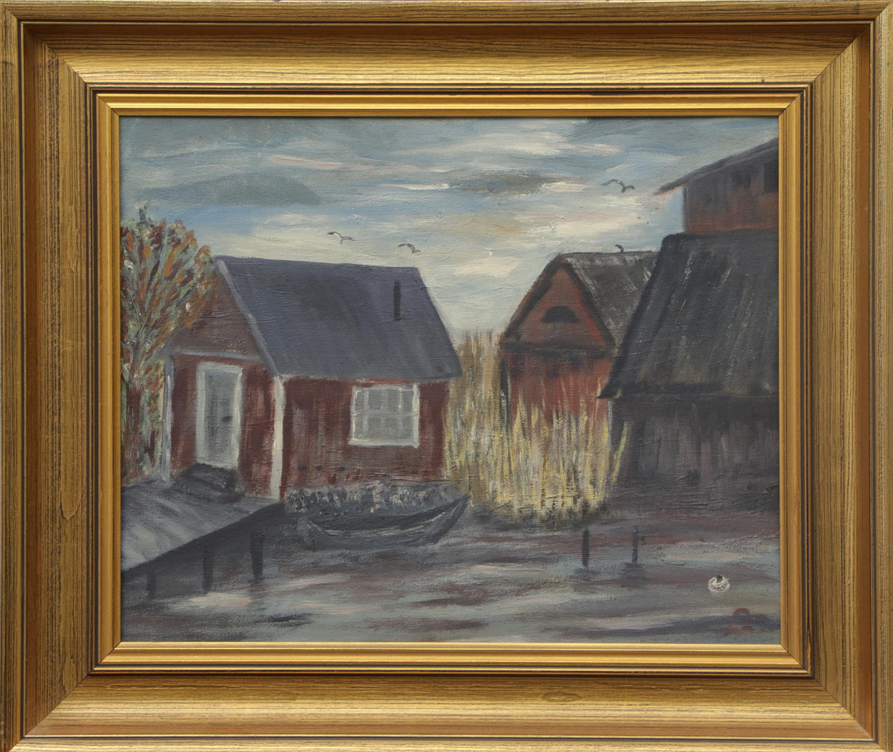 OIDENTIFIERAD KONSTNÄR. OIL, on canvas, Flatö, Bohuslän.