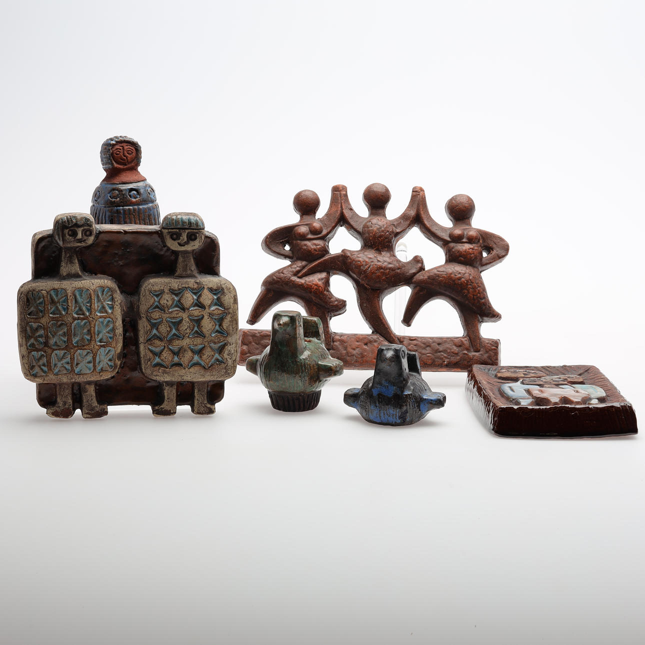 LARS BERGSTEN. KERMAIKI OBJECTS 6 pcs.