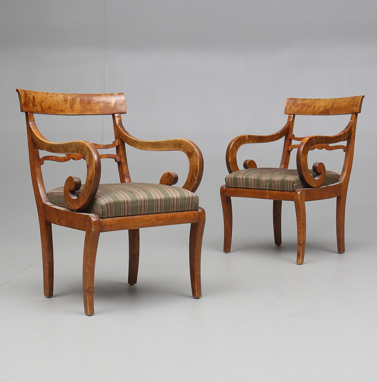 KARMSTOLAR, 1 par, Karl-Johan, 1800-talets första hälft.